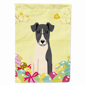 Smooth Fox Terrier Easter Egg Hunt House Flag