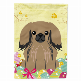 Pekingese - Tan - Easter Egg Hunt House Flag
