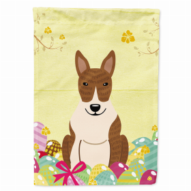 Bull Terrier - Brindle - Easter Egg Hunt House Flag