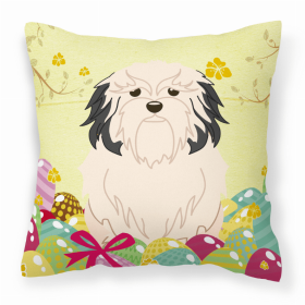 Lowchen Easter Eggs Decorative Pillow