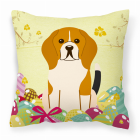 Beagle Easter Eggs Decorative Pillow