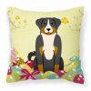 Appenzeller Sennenhund Easter Eggs Decorative Pillow
