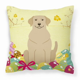 Labrador Retriever - Yellow Easter Eggs Decorative Pillow