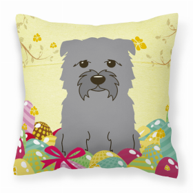 Glen of Imaal Terrier - Grey Easter Eggs Decorative Pillow