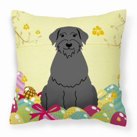 Giant Schnauzer Easter Eggs Decorative Pillow