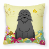 Bouvier des Flandres Easter Eggs Decorative Pillow