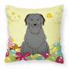 Briard - Black - Easter Eggs Decorative Pillow