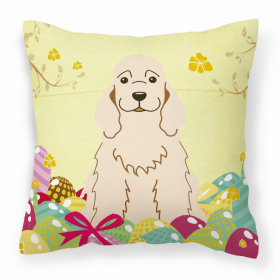 Cocker Spaniel - Buff Easter Eggs Decorative Pillow