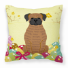 Boxer - Brindle - Easter Eggs Decorative Pillow