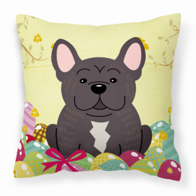 French Bulldog - Brindle 2 Easter Eggs Decorative Pillow