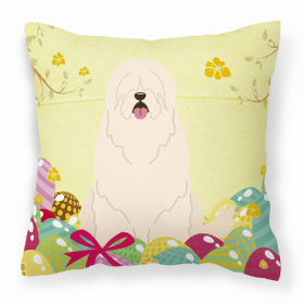 South Russian Sheepdog 2 Easter Eggs Decorative Pillow