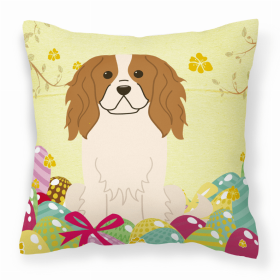 Cavalier King Charles Spaniel 2 Easter Eggs Decorative Pillow
