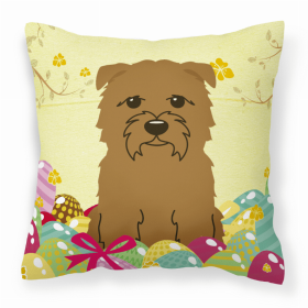 Glen of Imaal Terrier - Tan 2 Easter Eggs Decorative Pillow