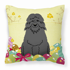Bouvier des Flandres 2 Easter Eggs Decorative Pillow