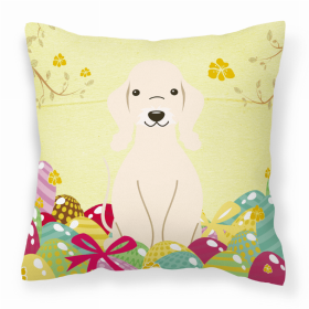 Bedlington Terrier - Sandy 2 Easter Eggs Decorative Pillow