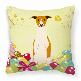 Whippet 2 Easter Eggs Decorative Pillow