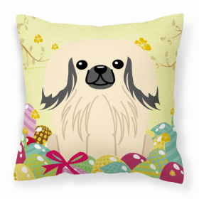 Pekingese - Cream 2 Easter Eggs Decorative Pillow