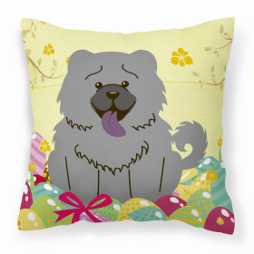 Chow Chow - Blue 2 Easter Eggs Decorative Pillow