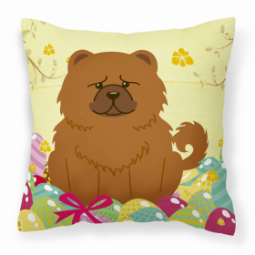 Chow Chow - Red 2 Easter Eggs Decorative Pillow