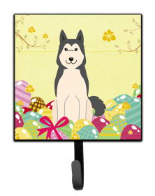 West Siberian Laika Spitz Easter Eggs Leash or Key Holder