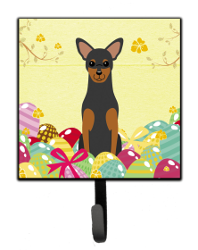 Manchester Terrier Easter Eggs Leash or Key Holder