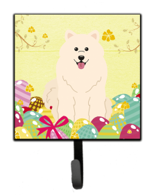 Samoyed Easter Eggs Leash or Key Holder