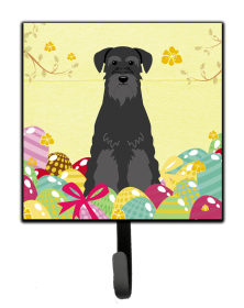 Schnauzer - Black - Easter Eggs Leash or Key Holder