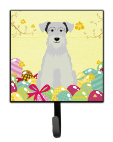 Miniature Schnauzer - White - Easter Eggs Leash or Key Holder