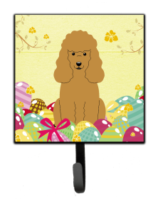 Poodle - Tan - Easter Eggs Leash or Key Holder