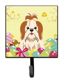 Shih Tzu - Red and White - Easter Eggs Leash or Key Holder