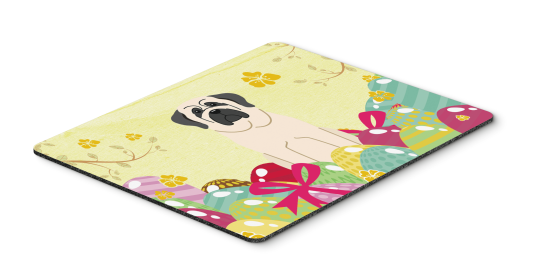 Mastiff - White - Easter Eggs Mouse Pad