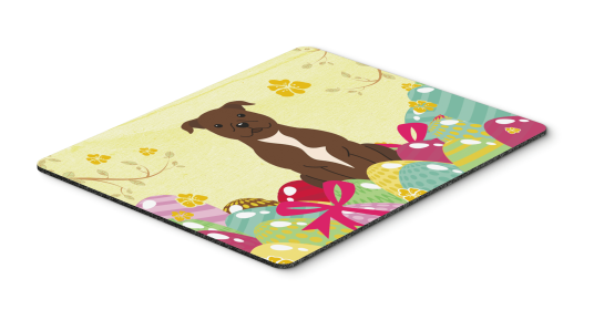 Staffordshire Bull Terrier - Chocolate - Easter Eggs Mouse Pad