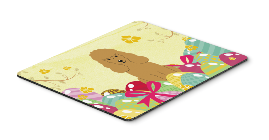 Poodle - Tan - Easter Eggs Hot Pad or Trivet