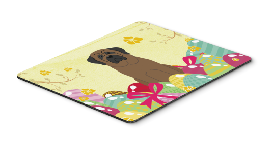 Bullmastiff Easter Eggs Mouse Pad