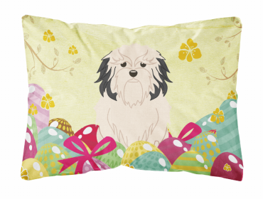 Lowchen 1 Easter Eggs Decorative Pillow