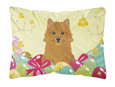 Norwich Terrier 1 Easter Eggs Decorative Pillow
