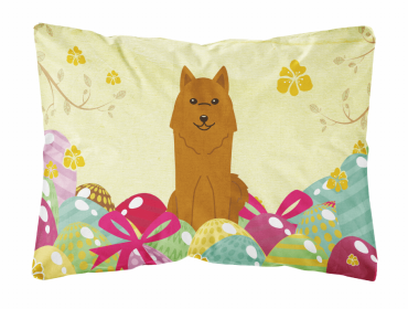 Karelian Bear Dog 1 Easter Eggs Decorative Pillow