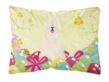 South Russian Sheepdog 1 Easter Eggs Decorative Pillow