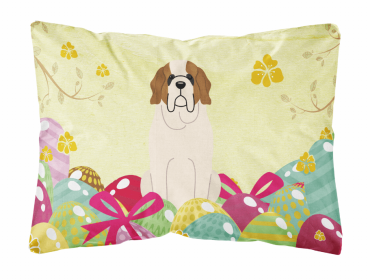 Saint Bernard 1 Easter Eggs Decorative Pillow