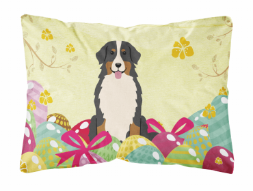 Bernese Mountain Dog 1 Easter Eggs Decorative Pillow