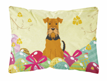 Airedale Terrier 1 Easter Eggs Decorative Pillow