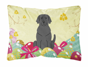 Labrador Retriever - Black 1 Easter Eggs Decorative Pillow