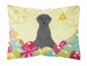 Giant Schnauzer 1 Easter Eggs Decorative Pillow