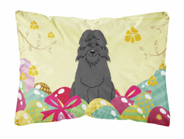 Bouvier des Flandres 1 Easter Eggs Decorative Pillow