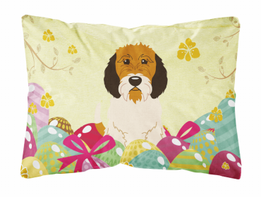 Petit Basset Griffon Vendeen 1 Easter Eggs Decorative Pillow