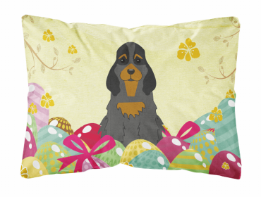 Cocker Spaniel - Black and Tan 1 Easter Eggs Decorative Pillow