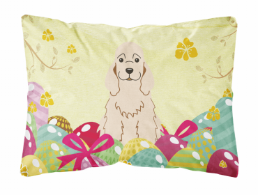 Cocker Spaniel - Buff 1 Easter Eggs Decorative Pillow