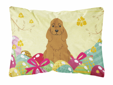 Cocker Spaniel - Red 1 Easter Eggs Decorative Pillow