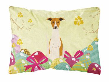 Whippet 1 Easter Eggs Decorative Pillow
