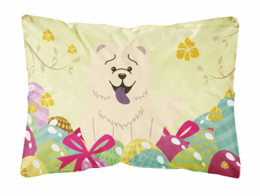Chow Chow - White 1 Easter Eggs Decorative Pillow